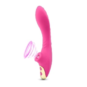 9 Speeds Rechargeable Silicone Vibrator with Sucking Function